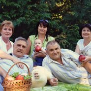 летняя фотосессия для семьи в парке Краснодара