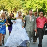 Прогулка, летняя свадьба