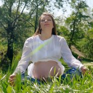 беременная фотосессия в парке Краснодара