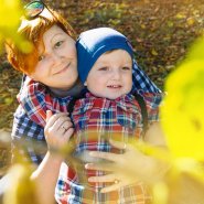 Осенняя фотосессия с детьми в Краснодаре. Парк Солнечный остров